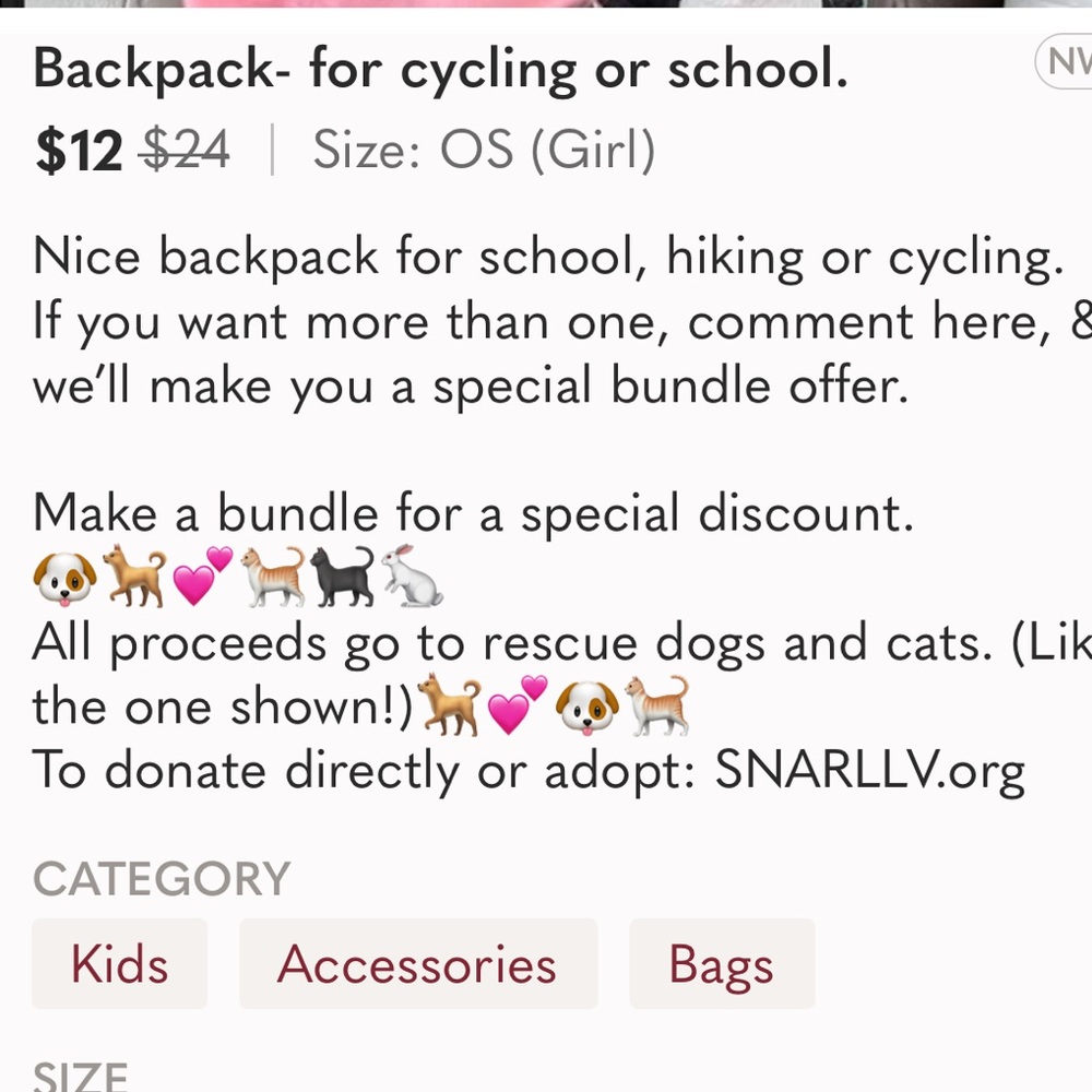Pink cycling backpack. - Picture 6 of 7
